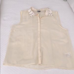 Beige sheer tank